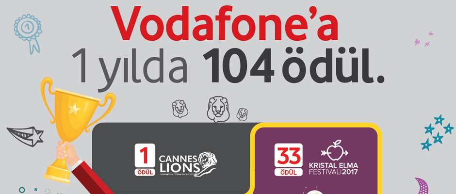 Vodafone 2017’de ödülleri topladı