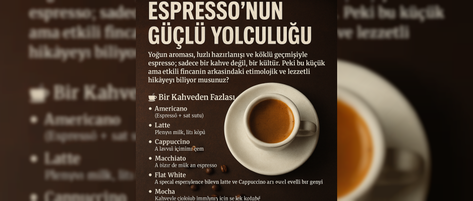 Küçük Fincanda Büyük Hikâye: Espresso’nun Güçlü Yolculuğu