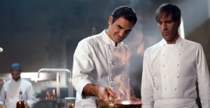 Roger Federer, Michelin yıldızlı şef Davide Oldani'ye karşı