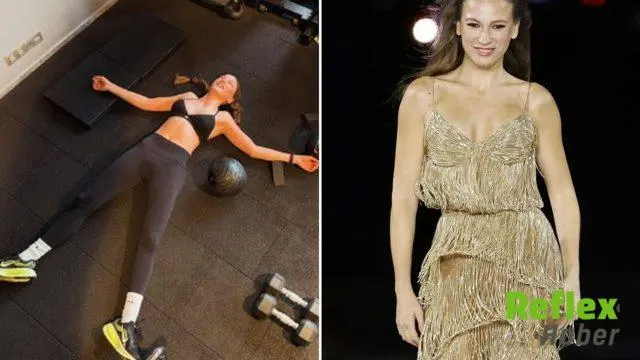 Serenay Sarıkaya Antrenman Sonrası Zeminde Dinlendi