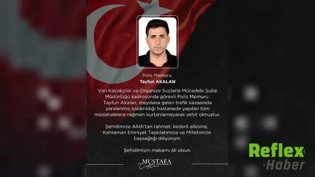 Polis Memuru Tayfun Akalan Hastanede Şehit Oldu