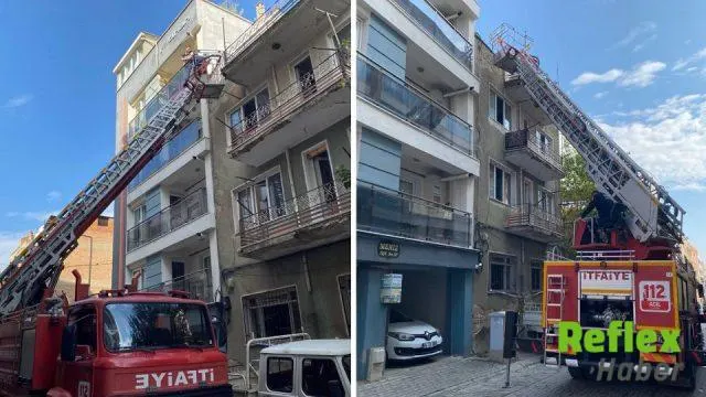 Aydın'da Çatıya Kaçan Kedi İ̇tfaiye Tarafından Kurtarıldı