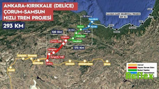 Çorum'a Hızlı Tren Geliyor! Ankara-Çorum 1 Saat 20 Dakikaya Düşecek