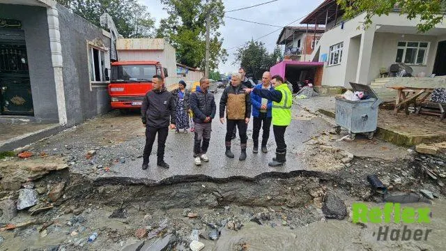 Sapanca'da Sel Sonrası Hasar Bölgelerinde Çalışma