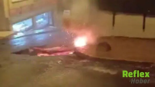 Sütlüce’de Açıkta Kalan Elektrik Kabloları Yandı