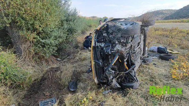 Gölbaşı'nda Taksi Şarampole Devrildi: 5 Yaralı