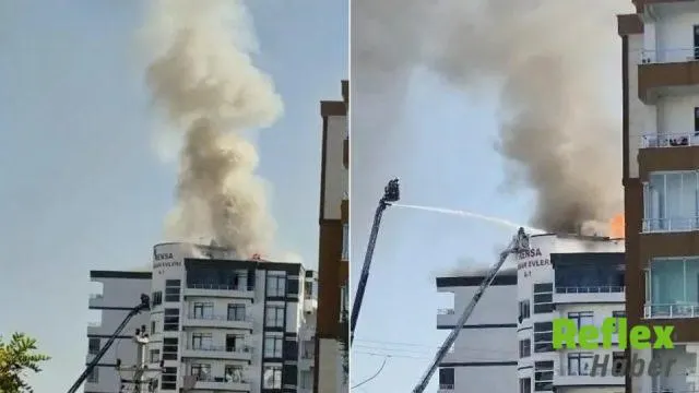Diyarbakır’da Çatı Yangınında Mahsur Kalan 7 Kişi Kurtarıldı