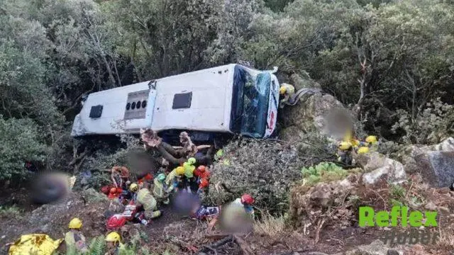 Katalonya’da Yolcu Otobüsü Şarampole Yuvarlandı: 83 Yaralı